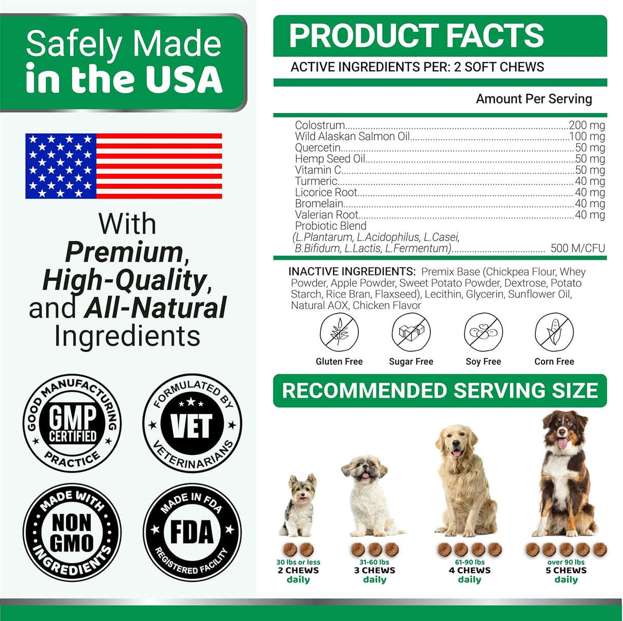 Dog Allergy Support Chews – 240 Count - YUMA'S