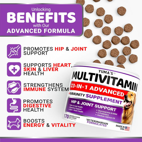 Dog Daily Multivitamin Chews - 170 count - YUMA'S