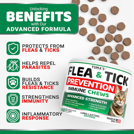 Flea & Tick Defense for Cats - YUMA'S