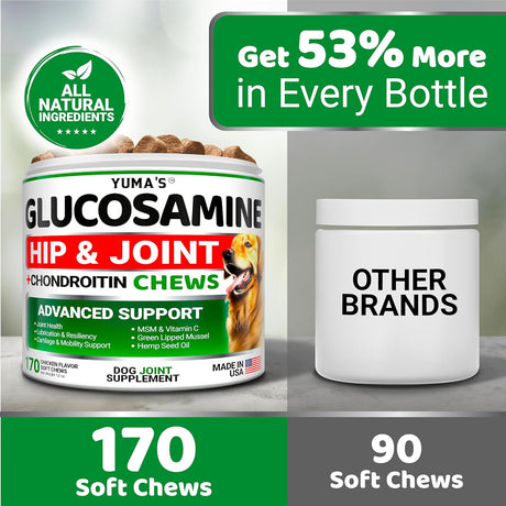 Glucosamine for Dogs - 170 Chews - YUMA'S