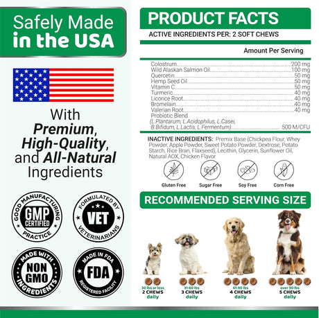 Dog Allergy Support Chews – 240 Count - YUMA'S