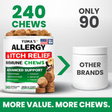 Dog Allergy Support Chews – 240 Count - YUMA'S