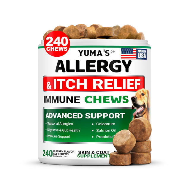 Dog Allergy Support Chews – 240 Count - YUMA'S