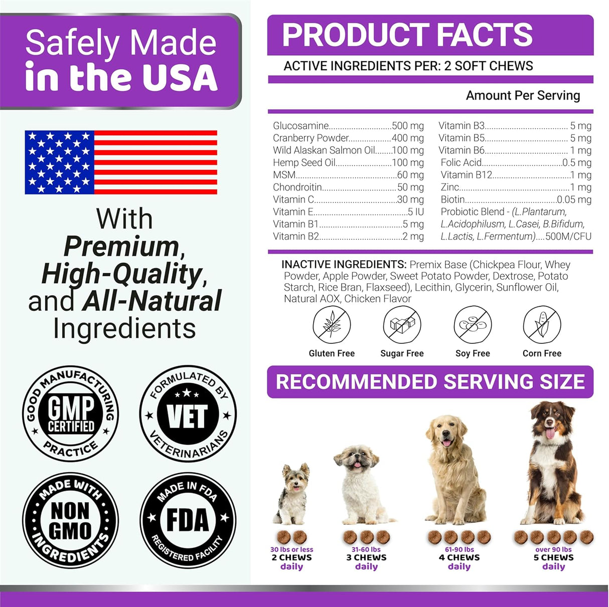 Dog Daily Multivitamin Chews –  240 Count - YUMA'S