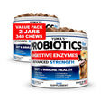 2 Pack Probiotics for Dogs – Digestive Enzyme Chews, 2 × 170 Soft Chews (Bacon Flavor) - YUMA'S
