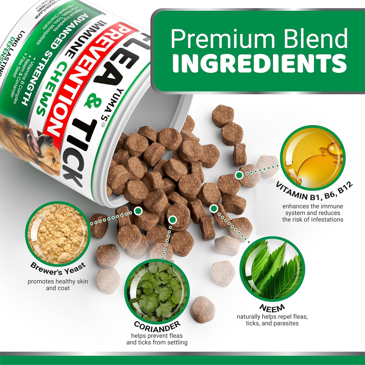 (2 Pack) Flea & Tick Defense - YUMA'S