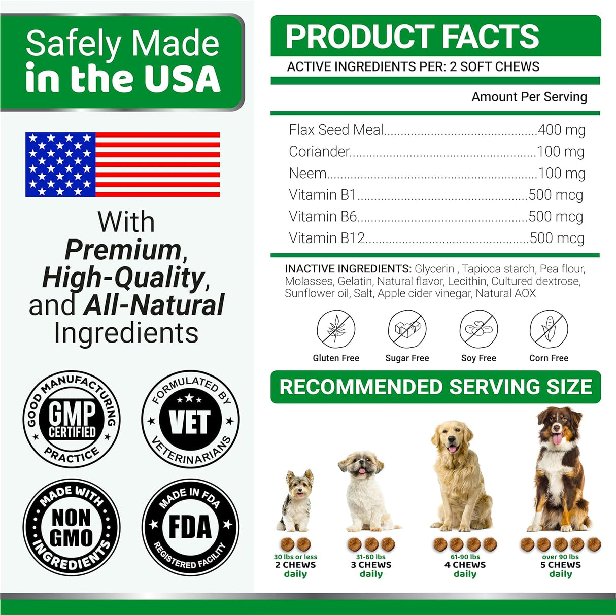 Flea & Tick Defense for Dogs – 170 Chewables - YUMA'S