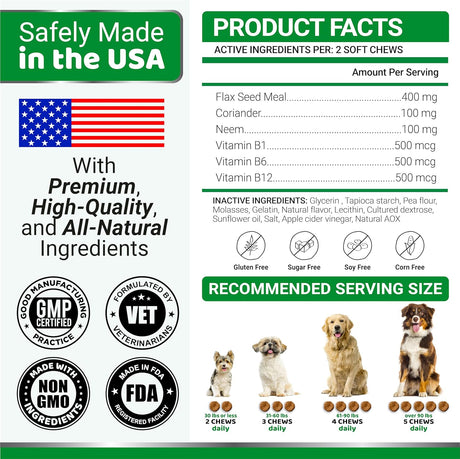 Flea & Tick Defense for Dogs – 170 Chewables - YUMA'S