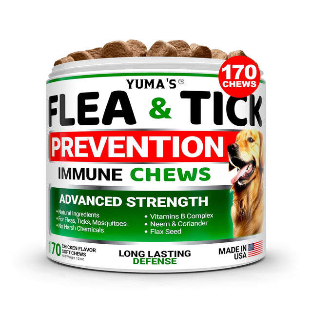 Flea & Tick Defense for Dogs – 170 Chewables - YUMA'S