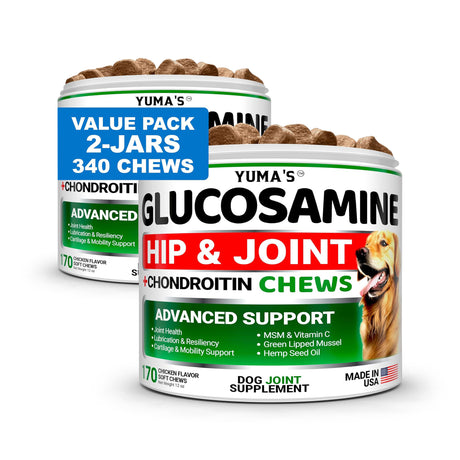 (2 Pack) Glucosamine for Dogs - YUMA'S