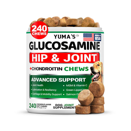 Glucosamine for Dogs - 240 Chews - YUMA'S