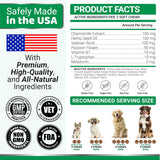 Hemp Calming Chews for Dogs - 240 Treats - YUMA'S