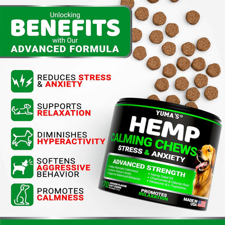 Hemp Calming Chews for Dogs - YUMA'S