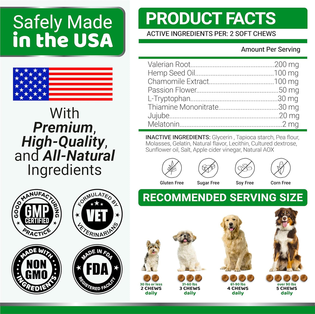 Hemp Calming Chews for Dogs - YUMA'S
